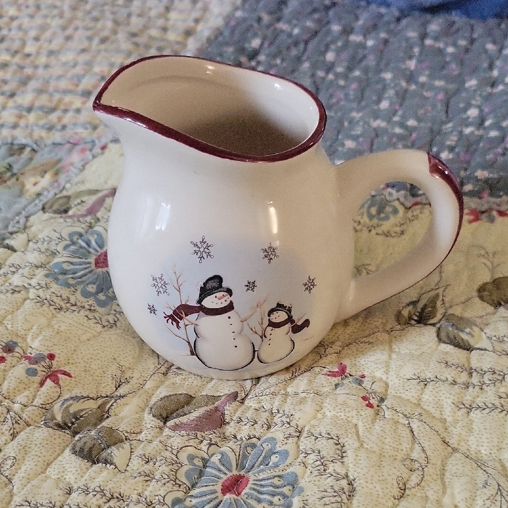 Snowman Cream Pitcher